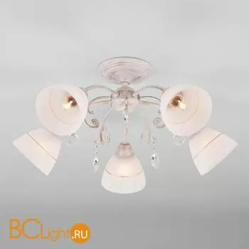 Потолочная люстра Eurosvet Camilla 30156/5 белый с золотом - Фото 1