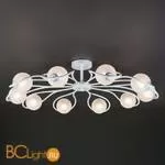 Потолочная люстра Eurosvet Camomile 70089/10 белый с серебром