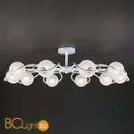Потолочная люстра Eurosvet Camomile 70089/10 белый с серебром - Фото 0