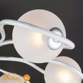 Потолочная люстра Eurosvet Camomile 70089/6 белый с серебром - Фото 0