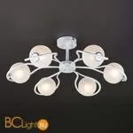 Потолочная люстра Eurosvet Camomile 70089/6 белый с серебром