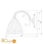 Бра Eurosvet Campina 60107/1 античная бронза - Фото 2