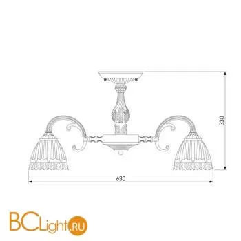 Люстра Eurosvet Campina 60107/8 античная бронза - Фото 1