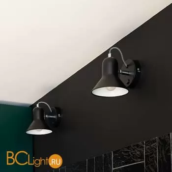 Настенный светильник Eurosvet Canotier 20083/1 черный / хром - Фото 1