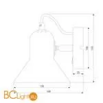 Настенный светильник Eurosvet Canotier 20083/1 черный / хром - Фото 3