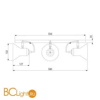Бра Eurosvet Canotier 20083/3 черный / хром a045346 - Фото 3