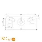 Бра Eurosvet Canotier 20083/3 черный / хром a045346 - Фото 3