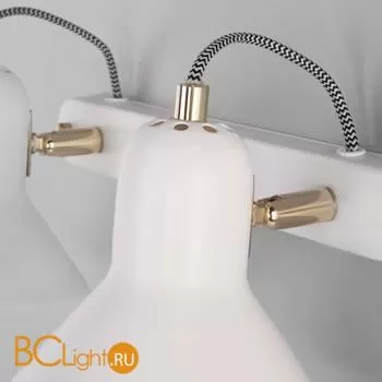 Настенный светильник Eurosvet Canotier 20083/3 белый / золото - Фото 1