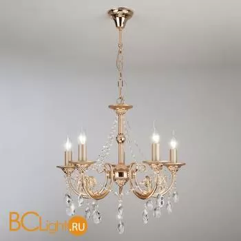 Люстра Eurosvet Cappella 10079/5 золото/прозрачный хрусталь Strotskis