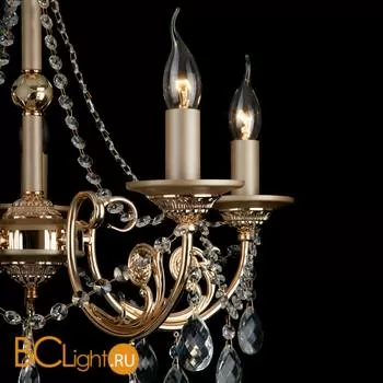 Люстра Eurosvet Cappella 10079/5 золото/прозрачный хрусталь Strotskis - Фото 0