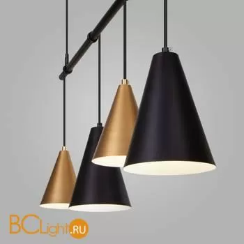 Подвесной светильник Eurosvet Castle 50088/5 черный / золото - Фото 2