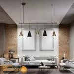 Подвесной светильник Eurosvet Castle 50088/5 черный / золото - Фото 0