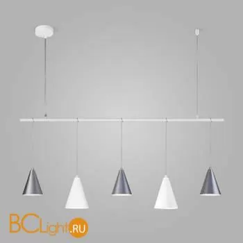 Подвесной светильник Eurosvet Castle 50088/5 белый/серебро a057473