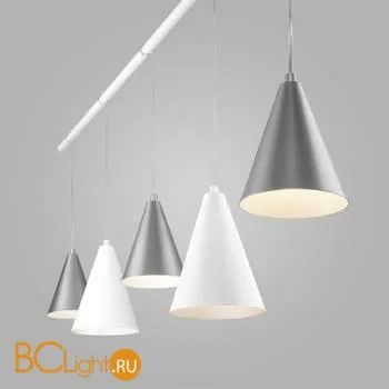 Подвесной светильник Eurosvet Castle 50088/5 белый/серебро a057473 - Фото 1