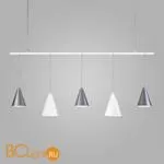 Подвесной светильник Eurosvet Castle 50088/5 белый/серебро a057473 - Фото 0