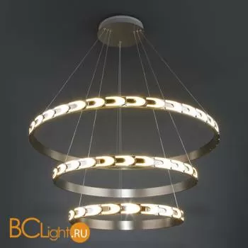 Подвесной светильник Eurosvet Chain 90163/3 сатин-никель 160W - Фото 0