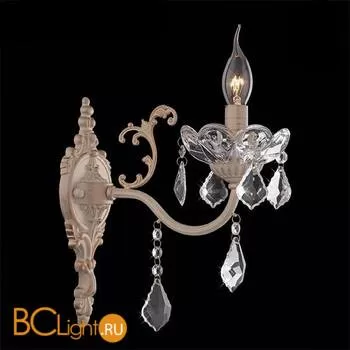 Бра Eurosvet Chelina 10005/1 белый с золотом/прозрачный хрусталь Strotskis