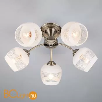 Потолочная люстра Eurosvet Cheryl 30118/5 античная бронза
