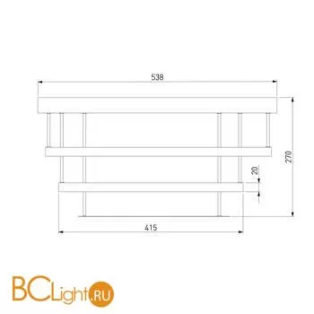 Потолочный светильник Eurosvet Chic 90160/2 золото - Фото 1