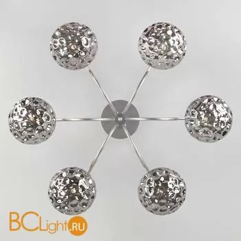 Потолочная люстра Eurosvet Clio 70102/6 серебро - Фото 0