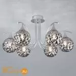 Потолочная люстра Eurosvet Clio 70102/6 серебро