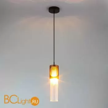 Подвесной светильник Eurosvet Clip 50087/1 черный / бронза - Фото 2