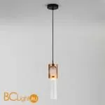 Подвесной светильник Eurosvet Clip 50087/1 черный / бронза - Фото 0