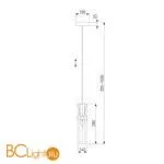 Подвесной светильник Eurosvet Clip 50087/1 черный / бронза - Фото 3