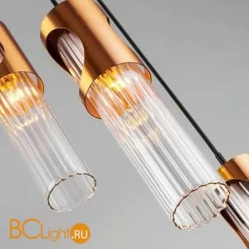 Подвесной светильник Eurosvet Clip 50087/3 черный / бронза - Фото 1