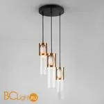 Подвесной светильник Eurosvet Clip 50087/3 черный / бронза