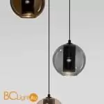 Подвесной светильник Eurosvet Cobble new 50258/3 LED дымчатый/ бежевый/ шоколад a064554 - Фото 0