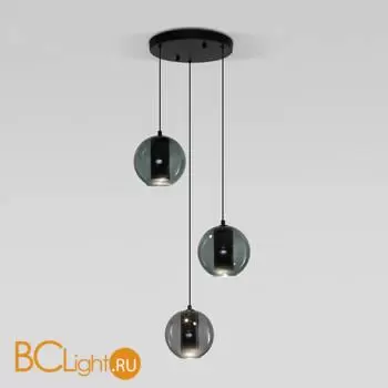 Подвесной светильник Eurosvet Cobble new 50258/3 LED дымчатый/бирюзовый a064555