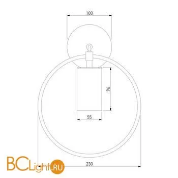 Бра Eurosvet Coin 20094/1 античная бронза - Фото 3