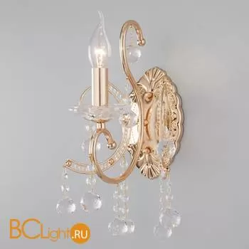 Бра Eurosvet Collana 10096/1 золото/прозрачный хрусталь Strotskis