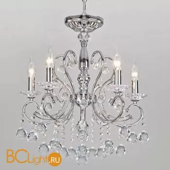 Люстра Eurosvet Collana 10096/5 хром/прозрачный хрусталь Strotskis