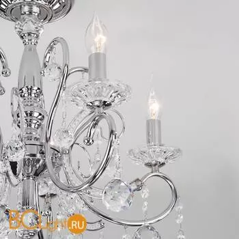 Люстра Eurosvet Collana 10096/5 хром/прозрачный хрусталь Strotskis - Фото 6