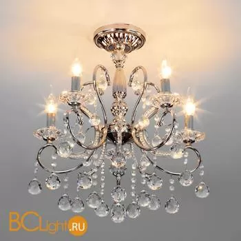 Люстра Eurosvet Collana 10096/5 хром/прозрачный хрусталь Strotskis - Фото 4