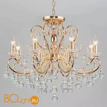 Люстра Eurosvet Collana 10096/5 золото/прозрачный хрусталь Strotskis - Фото 2