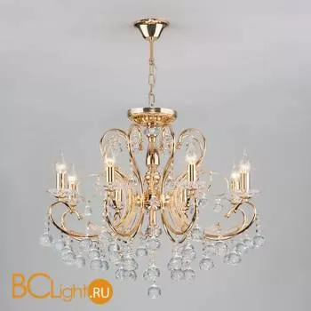 Люстра Eurosvet Collana 10096/8 золото/прозрачный хрусталь Strotskis