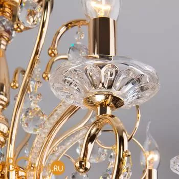 Люстра Eurosvet Collana 10096/8 золото/прозрачный хрусталь Strotskis - Фото 1