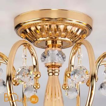 Люстра Eurosvet Collana 10096/8 золото/прозрачный хрусталь Strotskis - Фото 3