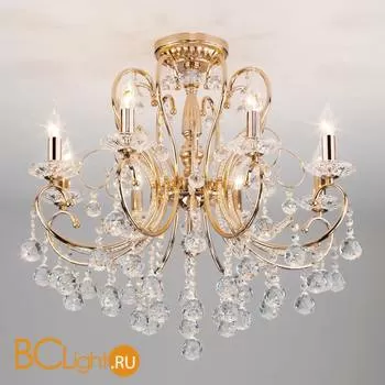 Люстра Eurosvet Collana 10096/8 золото/прозрачный хрусталь Strotskis - Фото 5
