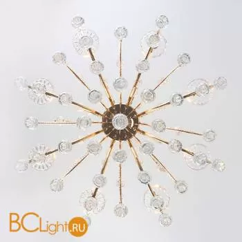 Люстра Eurosvet Collana 10096/8 золото/прозрачный хрусталь Strotskis - Фото 0