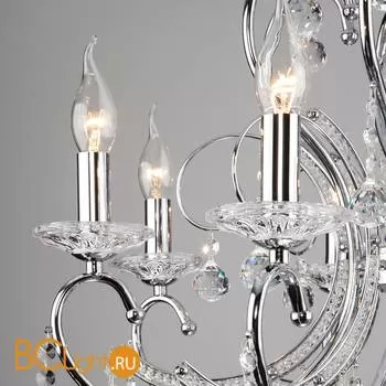 Люстра Eurosvet Collana 10096/8 хром/прозрачный хрусталь Strotskis - Фото 6