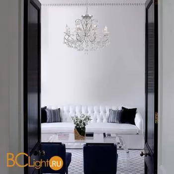 Люстра Eurosvet Collana 10096/8 хром/прозрачный хрусталь Strotskis - Фото 4