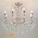 Люстра Eurosvet Collana 10096/8 хром/прозрачный хрусталь Strotskis - Фото 0