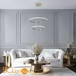 Подвесной светильник Eurosvet Collars new 90264/2 латунь a064102 - Фото 1