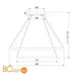 Подвесной светодиодный светильник с пультом управления Eurosvet Collars 90264/2 черный a058973 - Фото 4