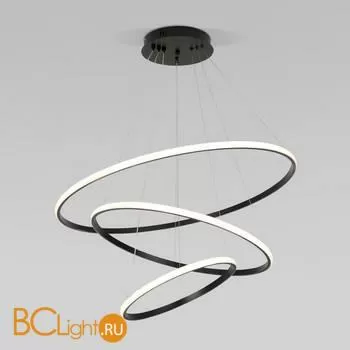 Подвесной светодиодный светильник с пультом управления Eurosvet Collars 90264/3 черный a058976 - Фото 1