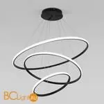 Подвесной светодиодный светильник с пультом управления Eurosvet Collars 90264/3 черный a058976 - Фото 2